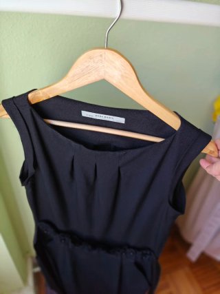 Vestido negro Zara Basic
