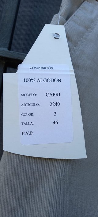 Pantalón de caballero beige