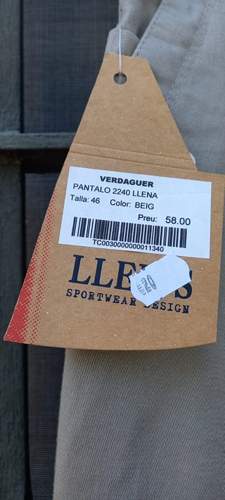 Pantalón de caballero beige