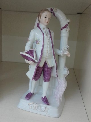 Coppia statue ceramica vintage