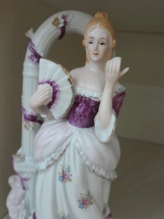 Coppia statue ceramica vintage