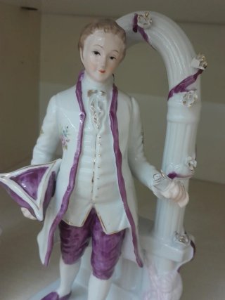 Coppia statue ceramica vintage