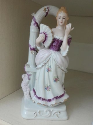 Coppia statue ceramica vintage