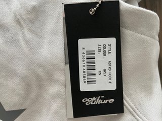 Sudadera Cold Culture Gris Talla XS