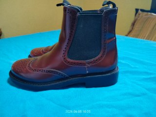 Botas Chelsea Zara Marrón Brogue T39