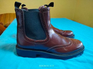 Botas Chelsea Zara Marrón Brogue T39