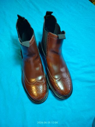 Botas Chelsea Zara Marrón Brogue T39