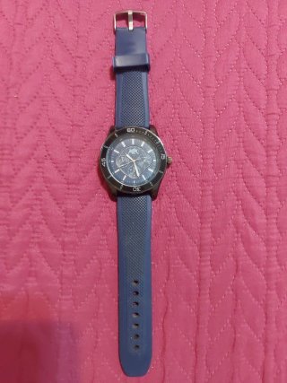 Reloj Deportivo Azul y Negro