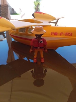 Avión Playmobil Amarillo y Rojo