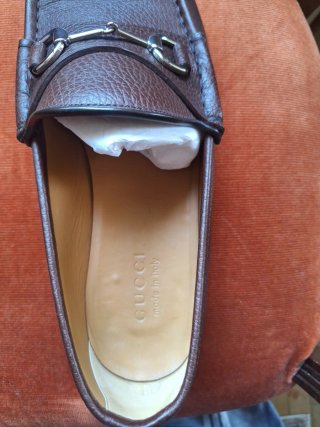 Mocasines Gucci Marrones Piel Hebilla