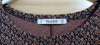 Vestido Pull&Bear estampado geométrico Talla M