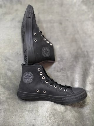Converse All Star Chuck Taylor Piel Negra Unisex