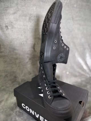 Converse All Star Chuck Taylor Piel Negra Unisex