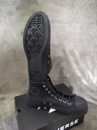 Converse All Star Chuck Taylor Piel Negra Unisex