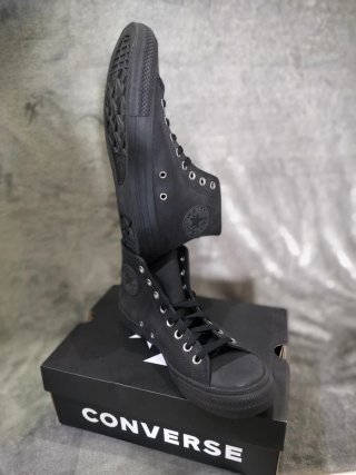 Converse All Star Chuck Taylor Piel Negra Unisex