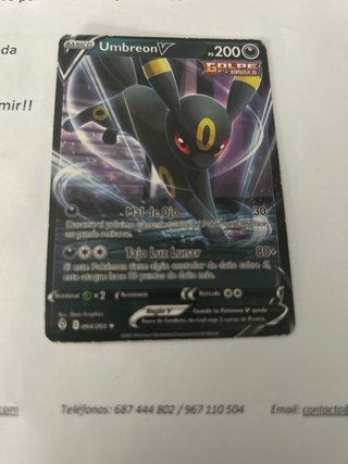 7 Cartas Pokémon: Umbreon, Rayquaza, Zeraora, Jolt