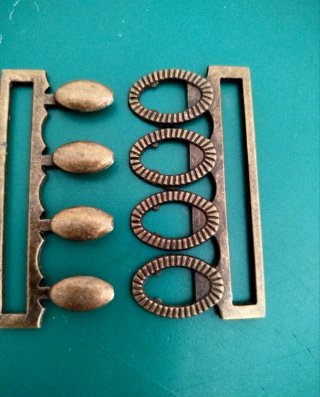 Set di 6 fibbie per cinture elastiche