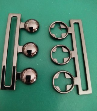 Set di 6 fibbie per cinture elastiche