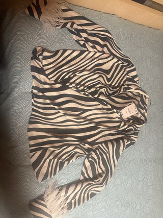 Camisa Zara Animal Print Talla XXL