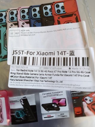 Funda Xiaomi Redmi Note 14 Azul