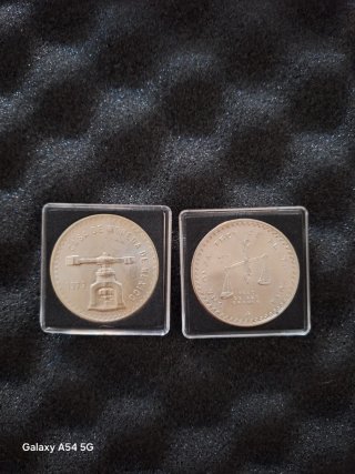Conjunto 2 Monedas Plata Onza México 1979
