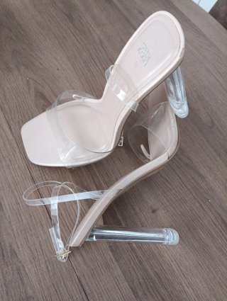 Sandalias de tacón Shoes doradas/plateadas Madrid