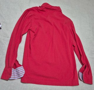 Polo uomo manica lunga rossa