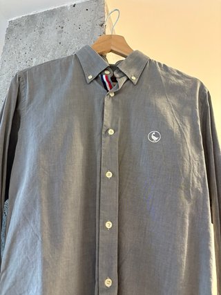 Camisa El Ganso gris manga larga Talla 37