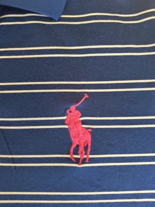 Polo Ralph Lauren Rayas Azul Blanco