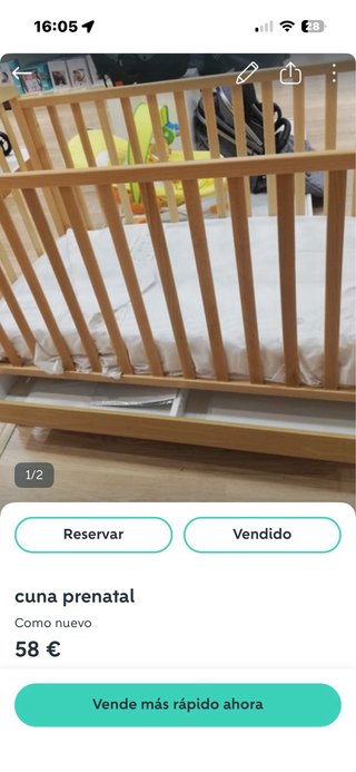 Pack Cuna, Trona, Parque y Bañera Bebé