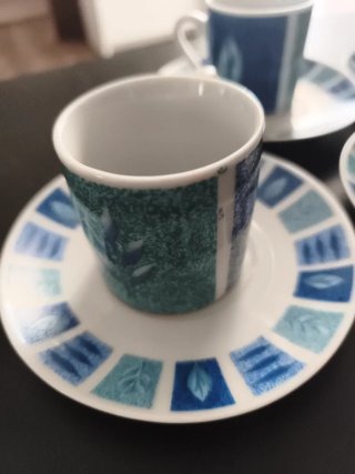 Juego de café 4 tazas y platos