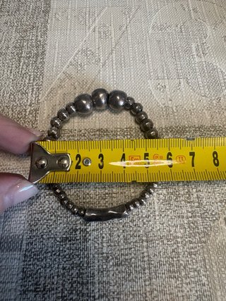 Pulsera elástica plata Uno de 50