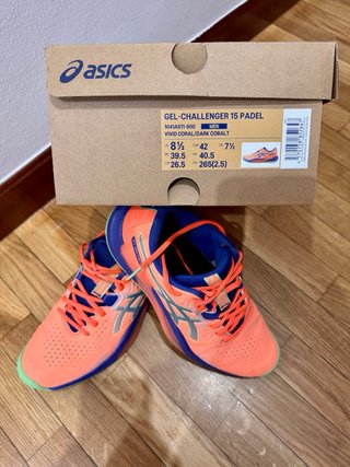 Zapatillas ASICS Padel Naranja/Azul