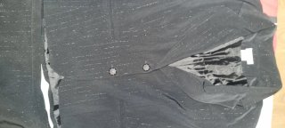 Traje de chaqueta y falda negro talla 50