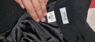 Traje de chaqueta y falda negro talla 50
