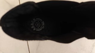 Botines de piel negros