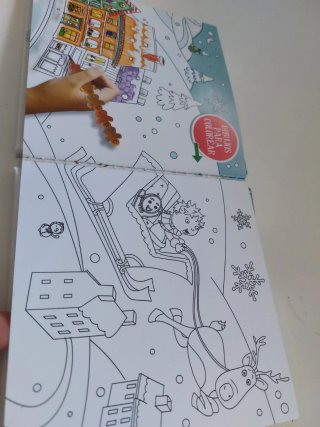 Cuento navidad con hojas para colorear