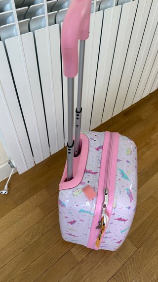 Maleta infantil dinosaurios rosa