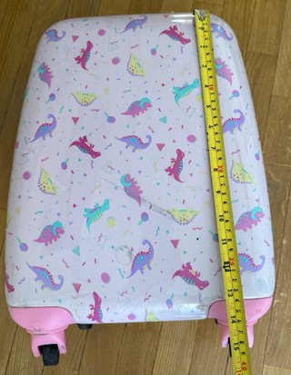 Maleta infantil dinosaurios rosa
