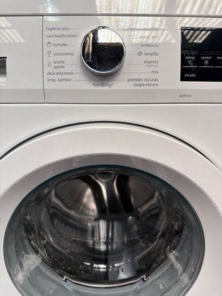 Lavadora Siemens Blanca 8KG iQdrive