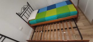 Cama nido con colchón, y cabecero opcional