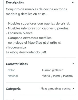 Muebles de cocina madera y cristal