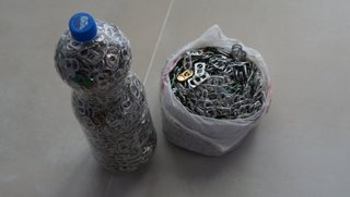 Anillas latas recicladas leer descripción