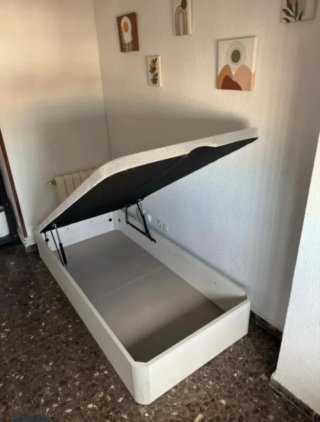 Canapé abatible con colchónes viscoelastica