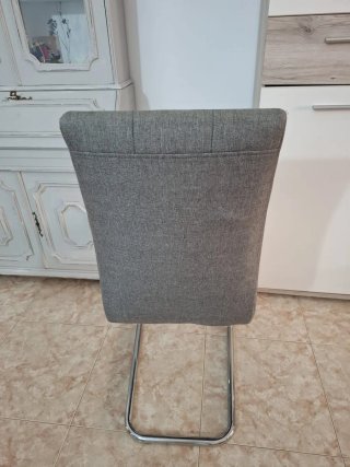 Sillas de comedor grises (4 unidades)