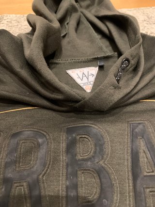 Sudadera IKKS young talla M verde y negro con logo