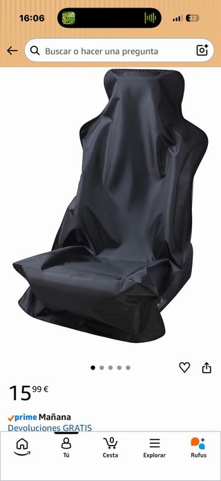 Funda Asiento Honda Civic FL5 Negra