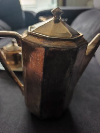 Juego de café vintage plata