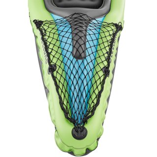 Kayak doble hinchable juego completo y bolsa de transporte, verde
