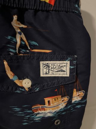 Bañador Ralph Lauren Azul Marino Estampado